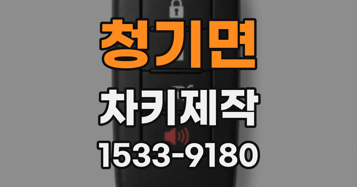 청기면 차키제작