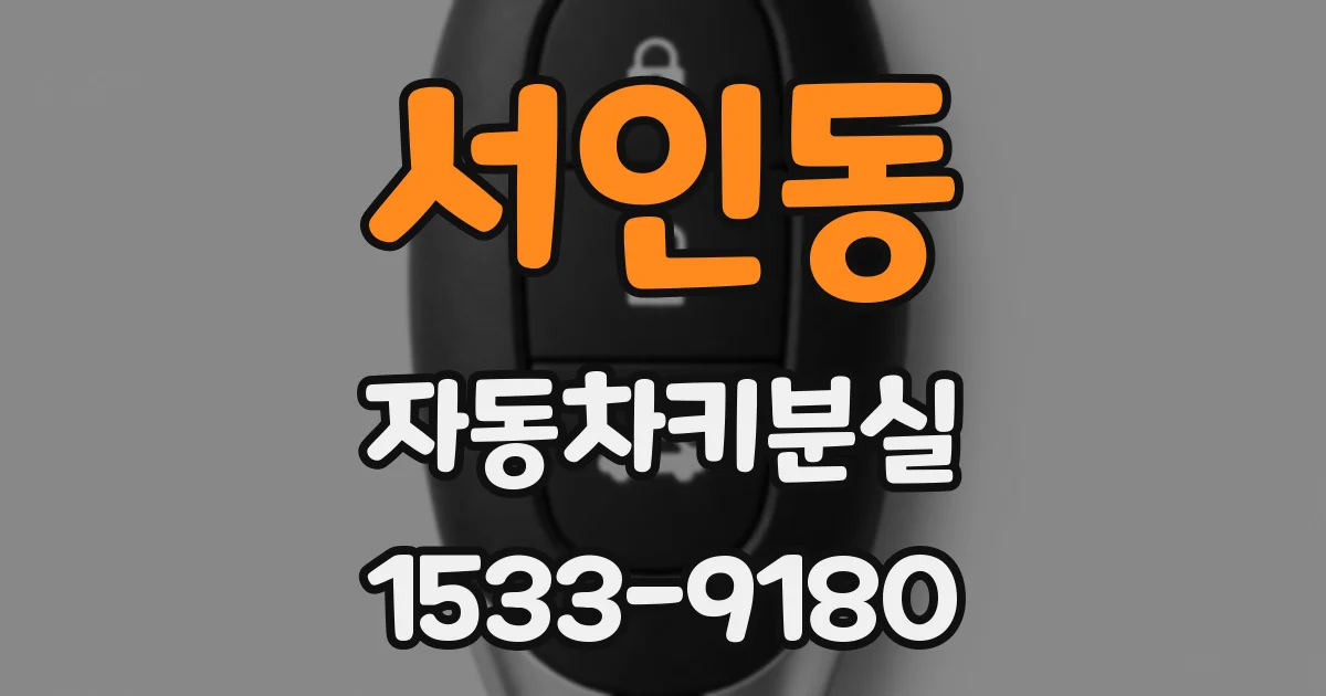 서인동 자동차키분실