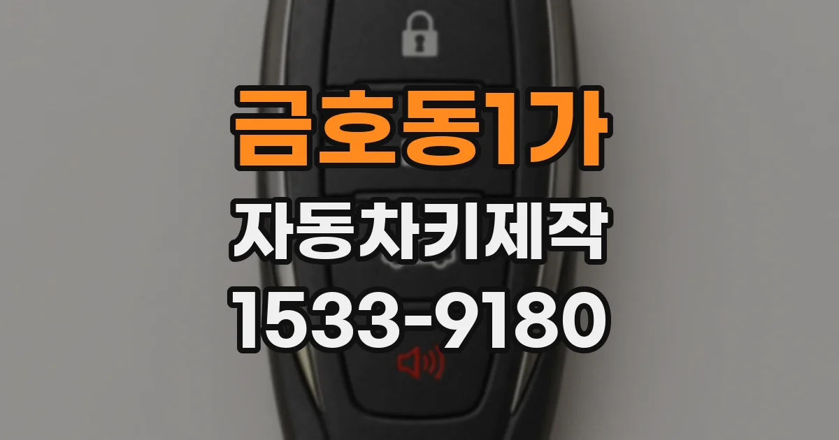 금호동1가 자동차키제작