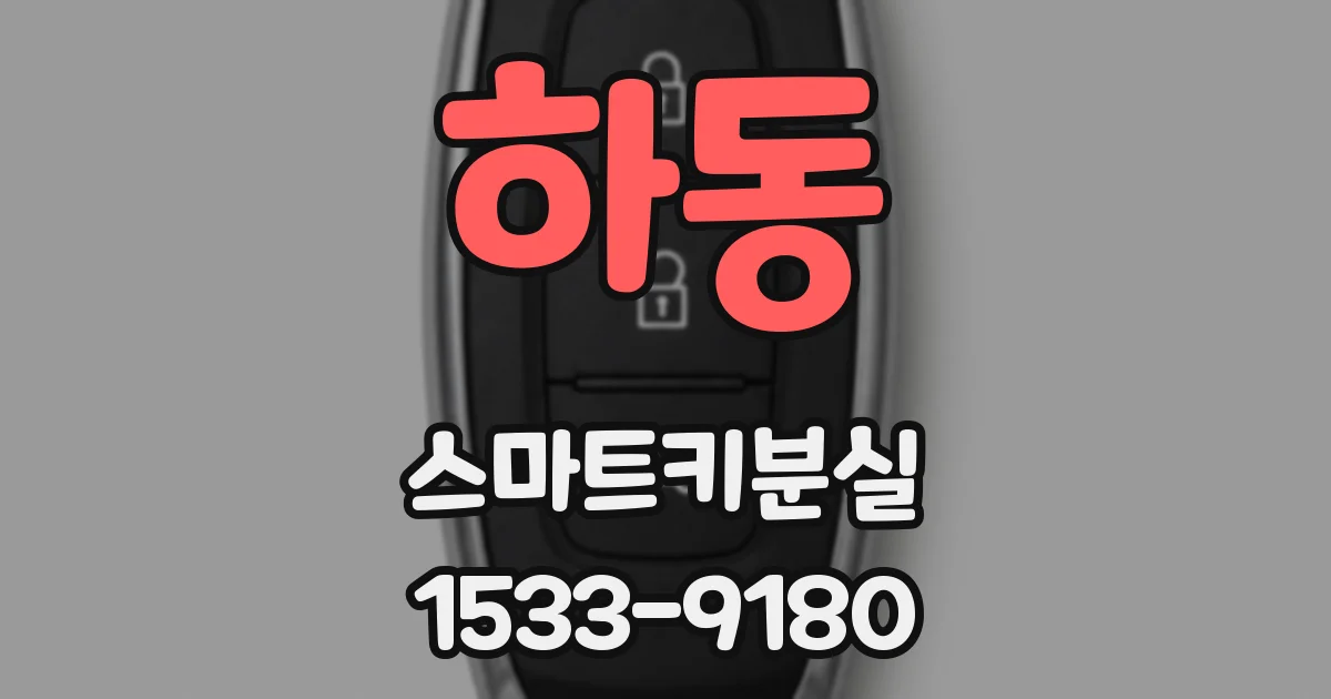 하동 스마트키분실