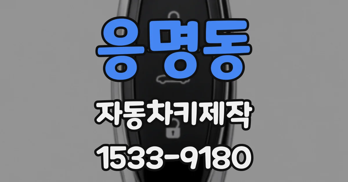 응명동 자동차키제작