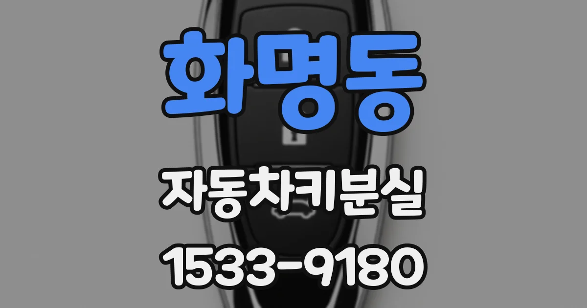 화명동 자동차키분실