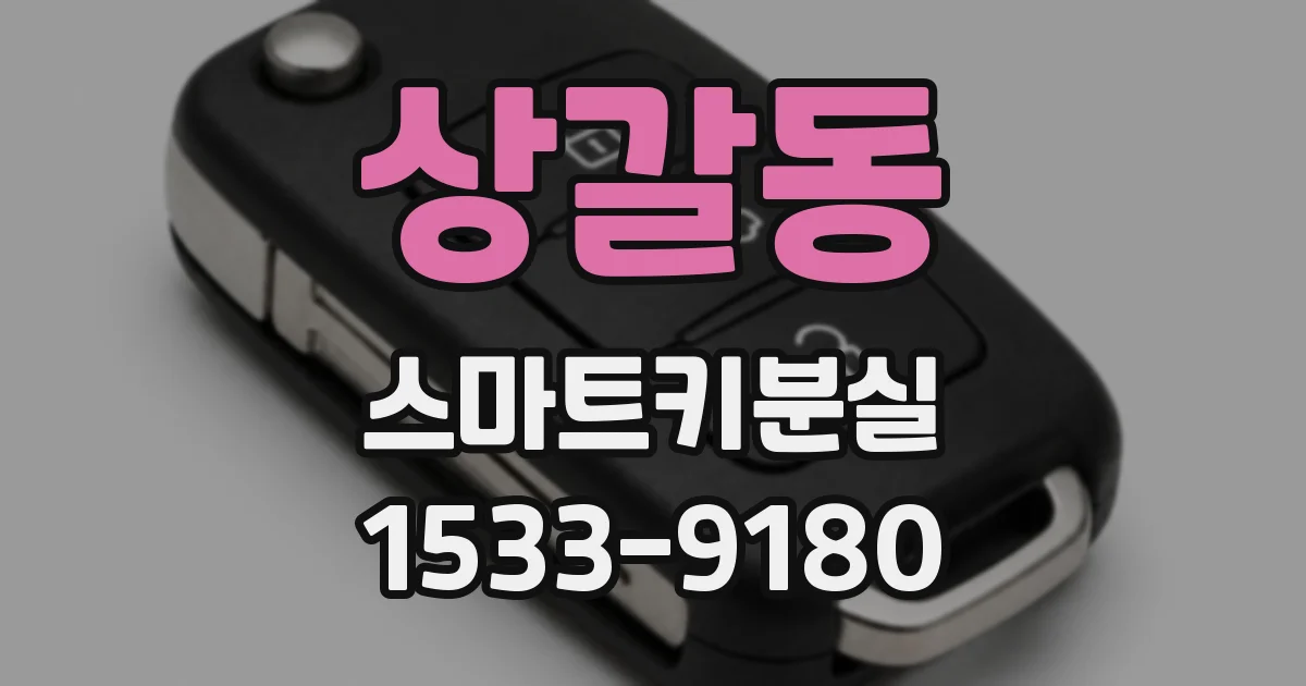 상갈동 스마트키분실