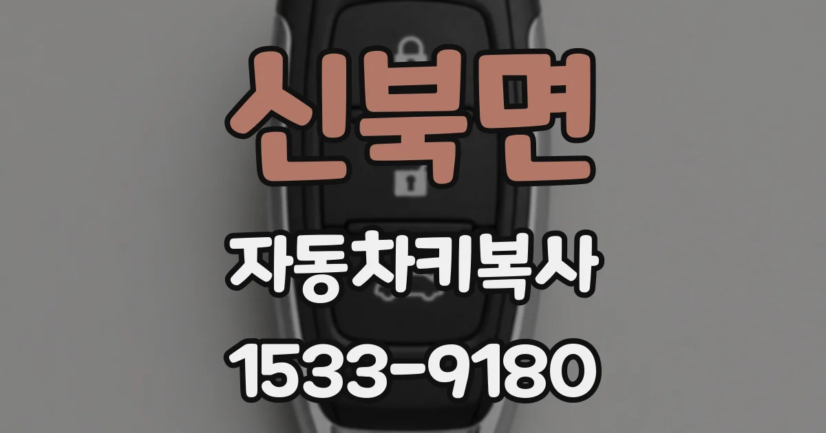 신북면 자동차키복사