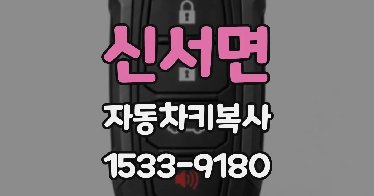 신서면 자동차키복사