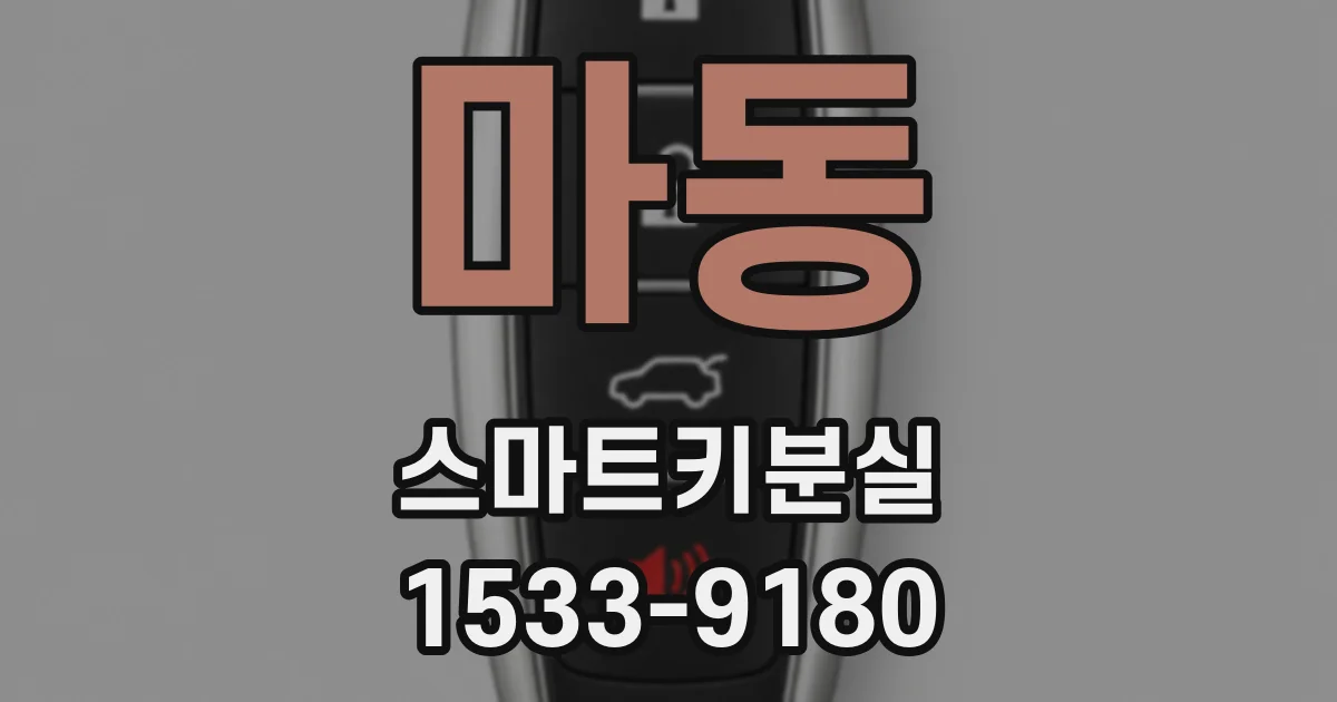 마동 스마트키분실
