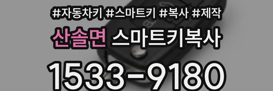 산솔면 스마트키복사