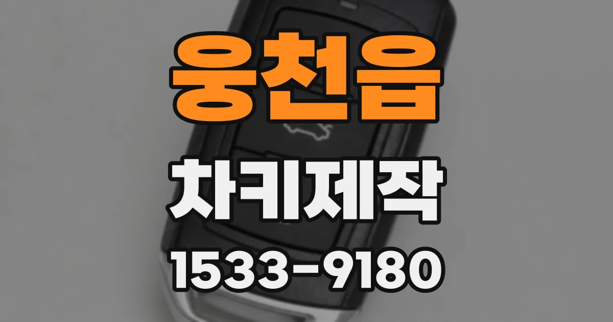 웅천읍 차키제작