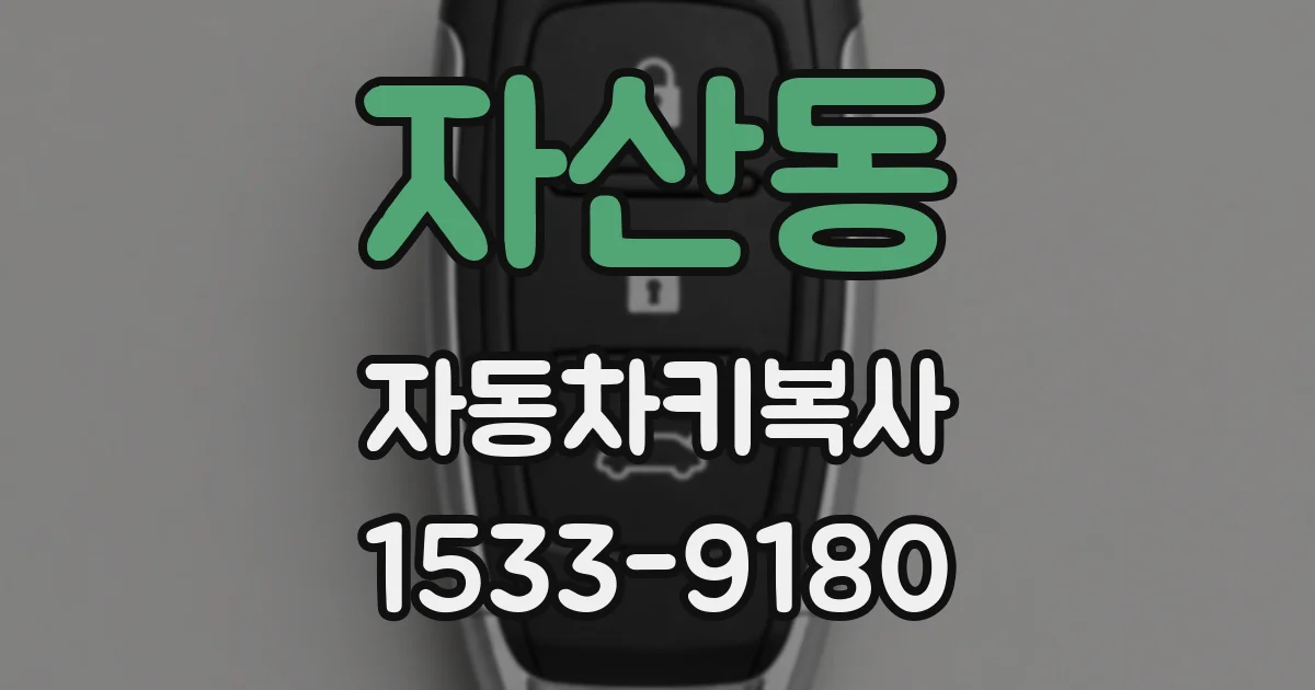 자산동 자동차키복사