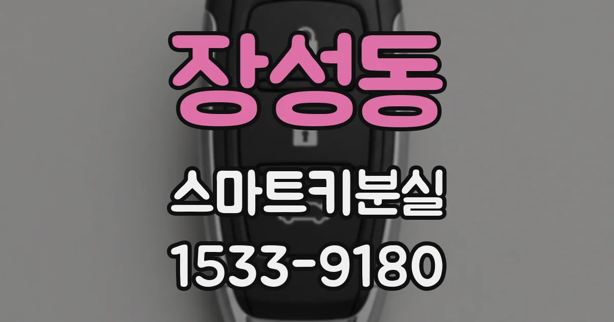 장성동 스마트키분실