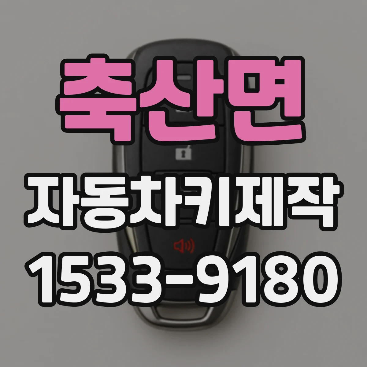 축산면 자동차키제작