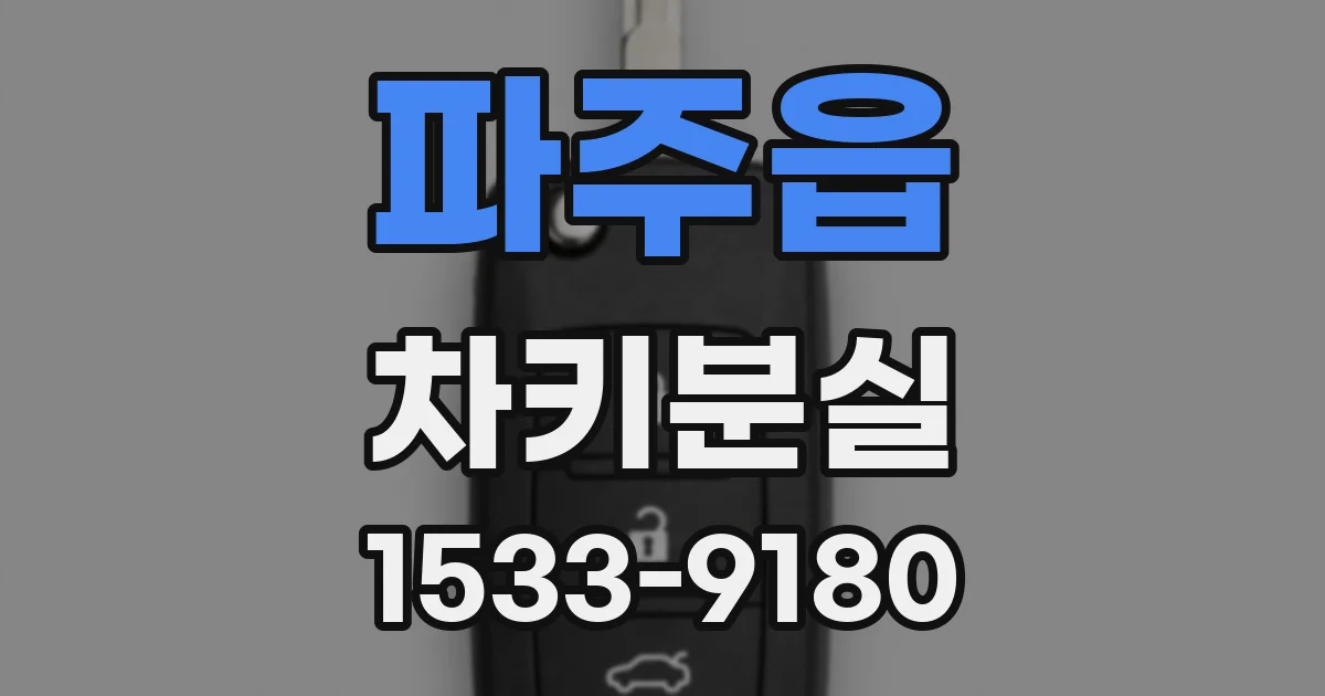 파주읍 차키분실