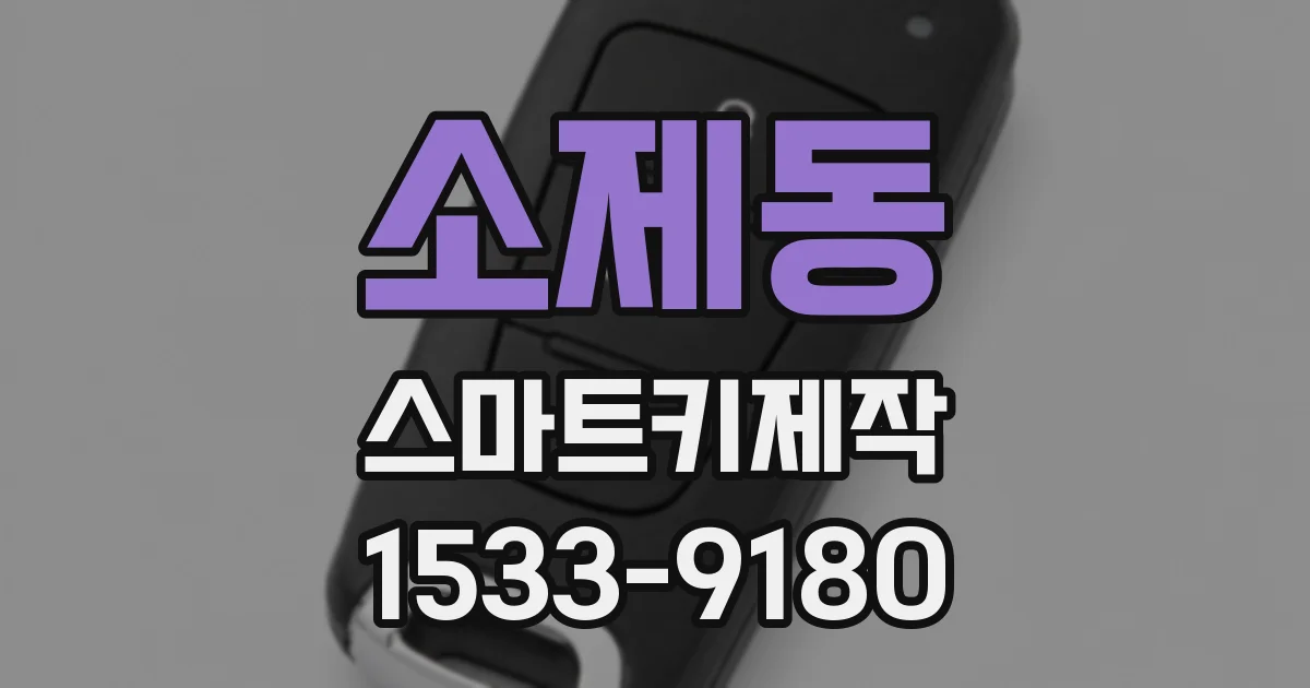 소제동 스마트키제작