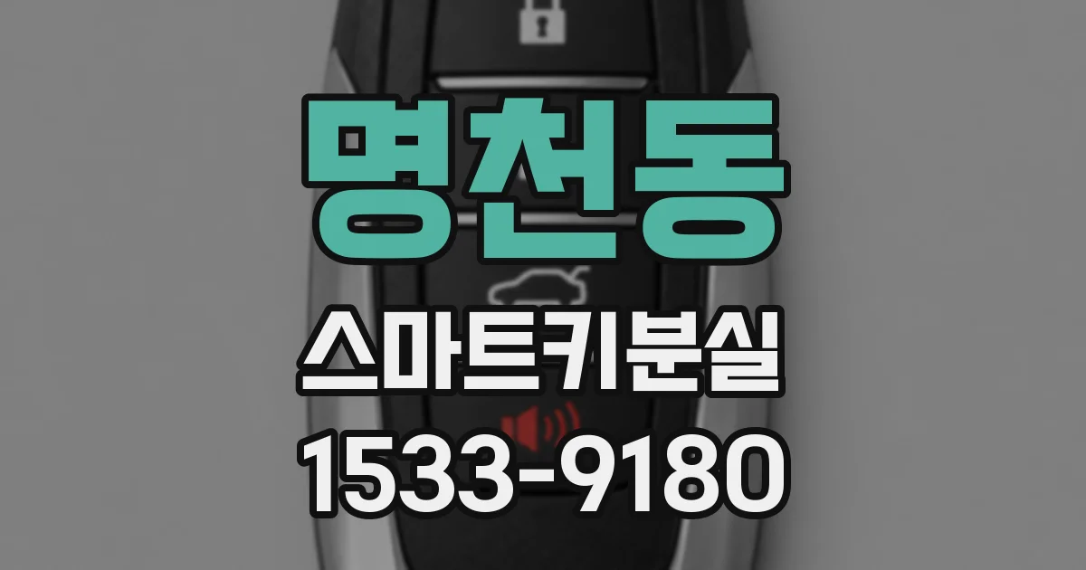 명천동 스마트키분실