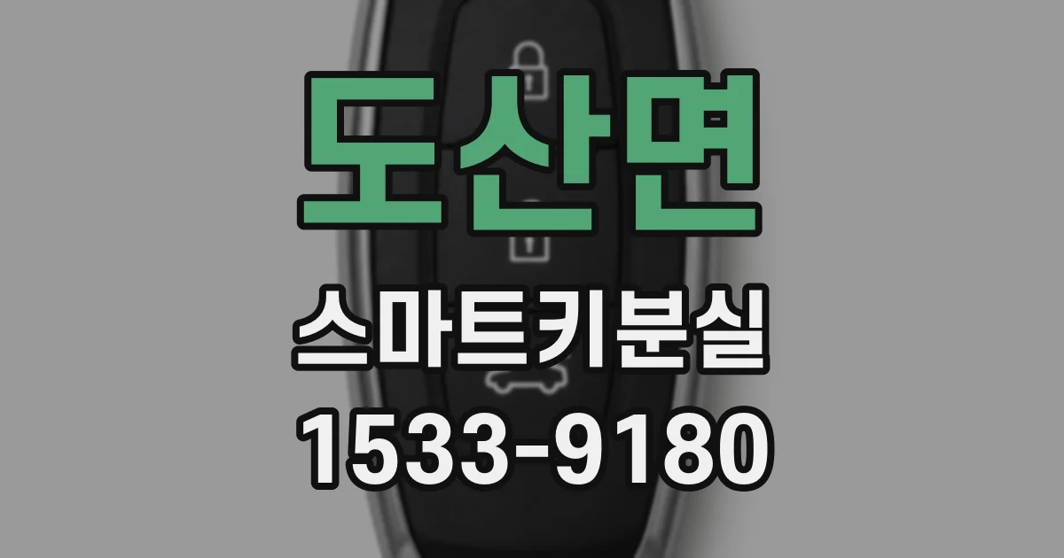 도산면 스마트키분실