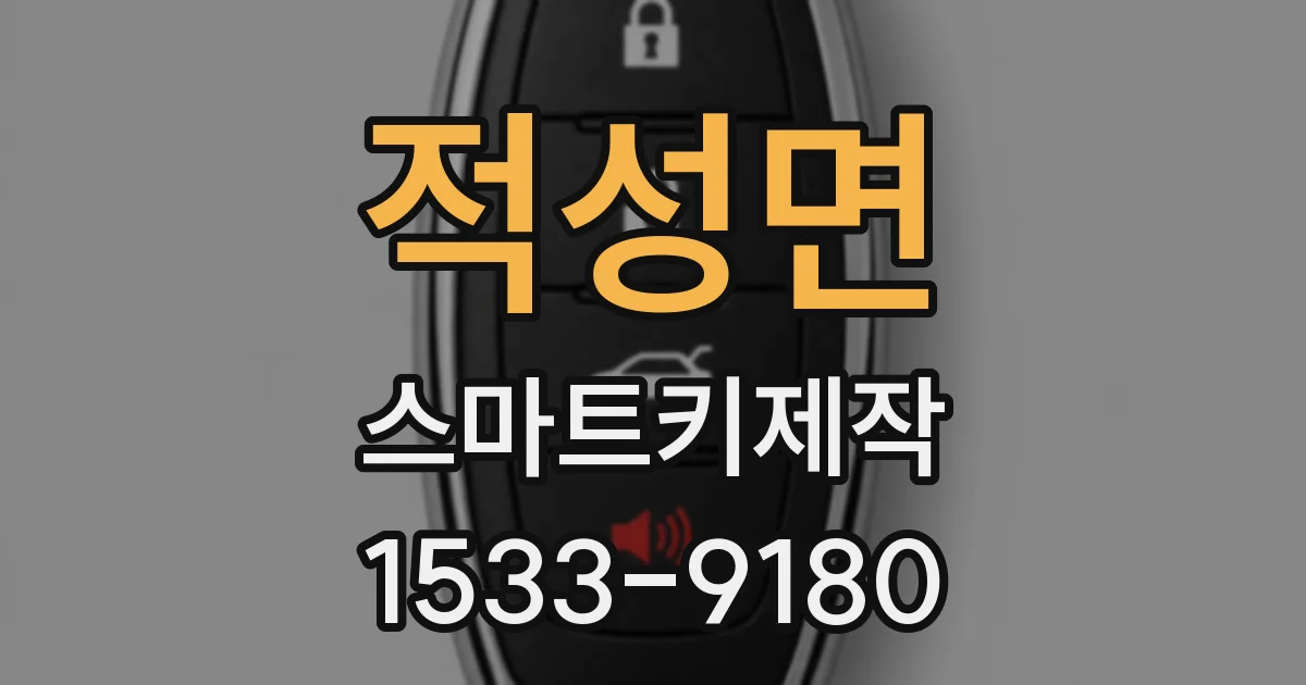 적성면 스마트키제작