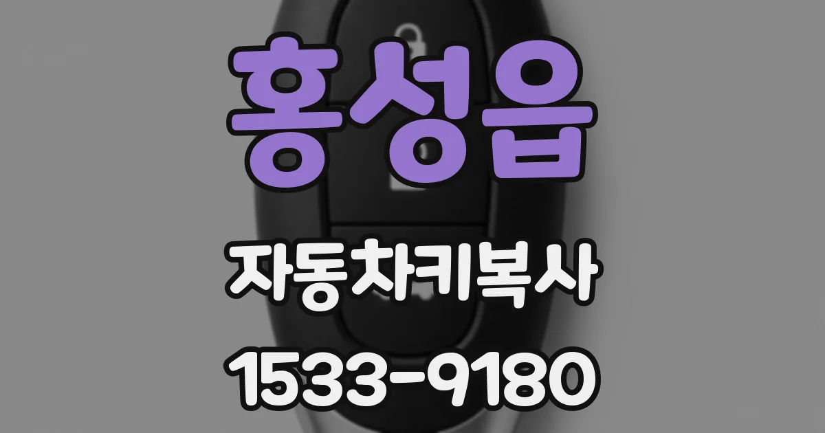 홍성읍 자동차키복사