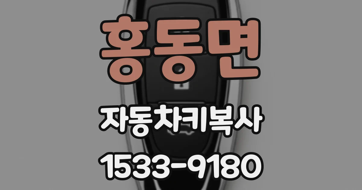 홍동면 자동차키복사