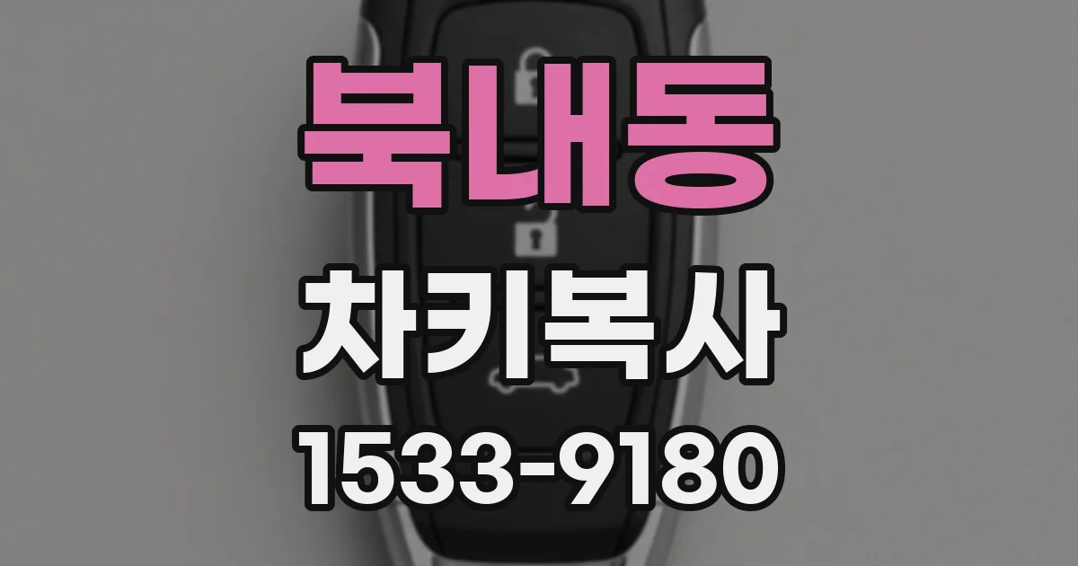북내동 차키복사