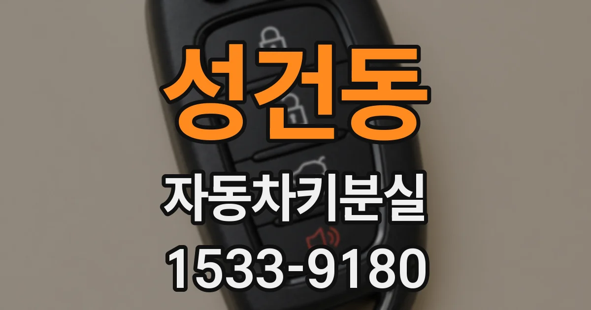 성건동 자동차키분실