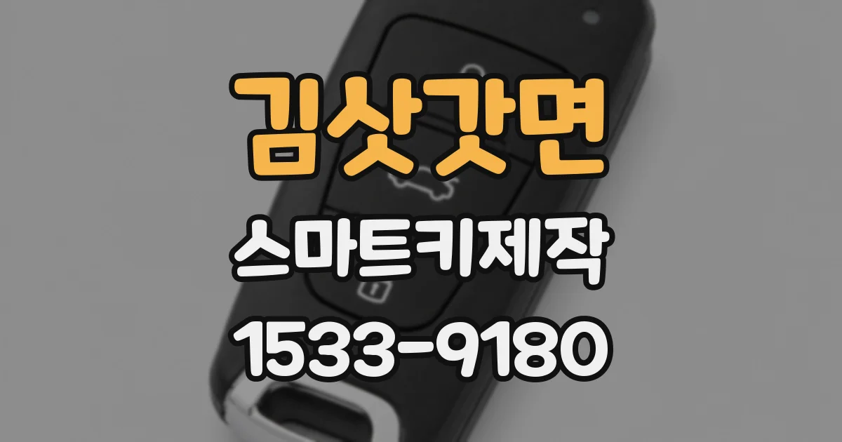 김삿갓면 스마트키제작