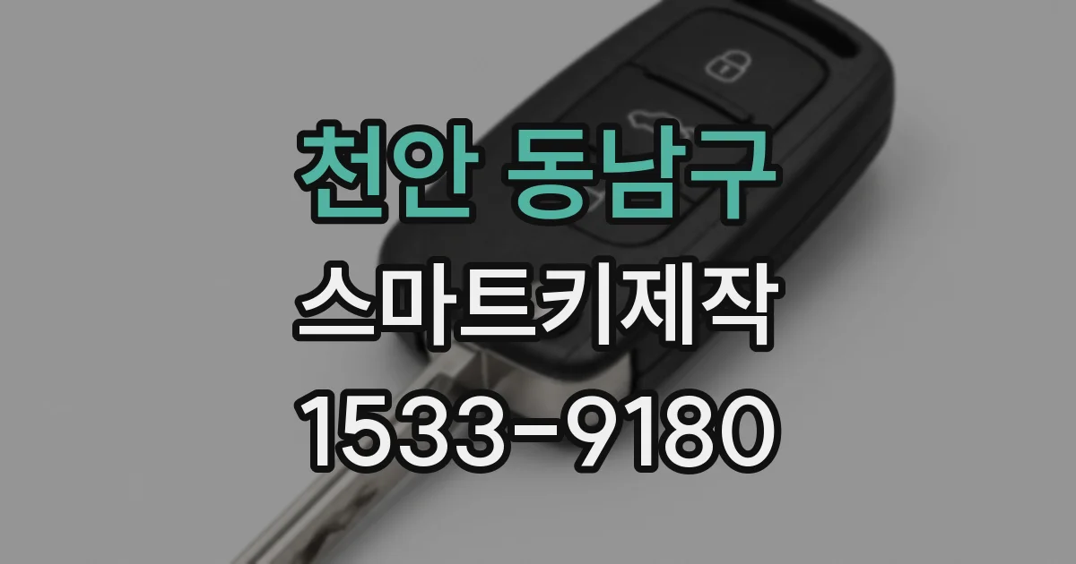 천안 동남구 스마트키제작