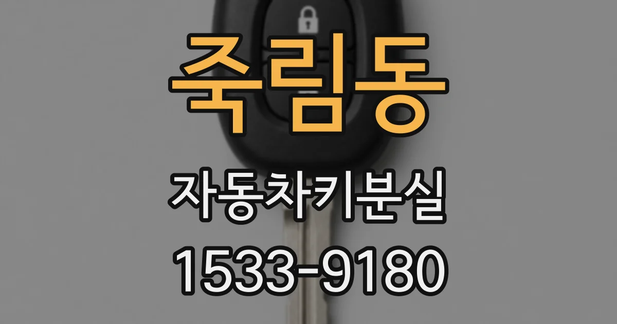 죽림동 자동차키분실