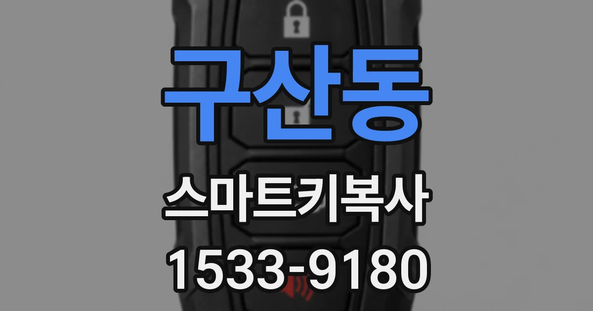 구산동 스마트키복사