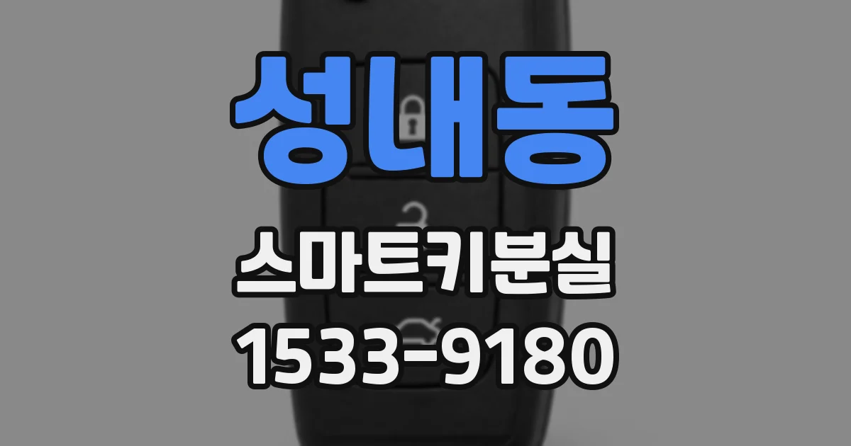 성내동 스마트키분실