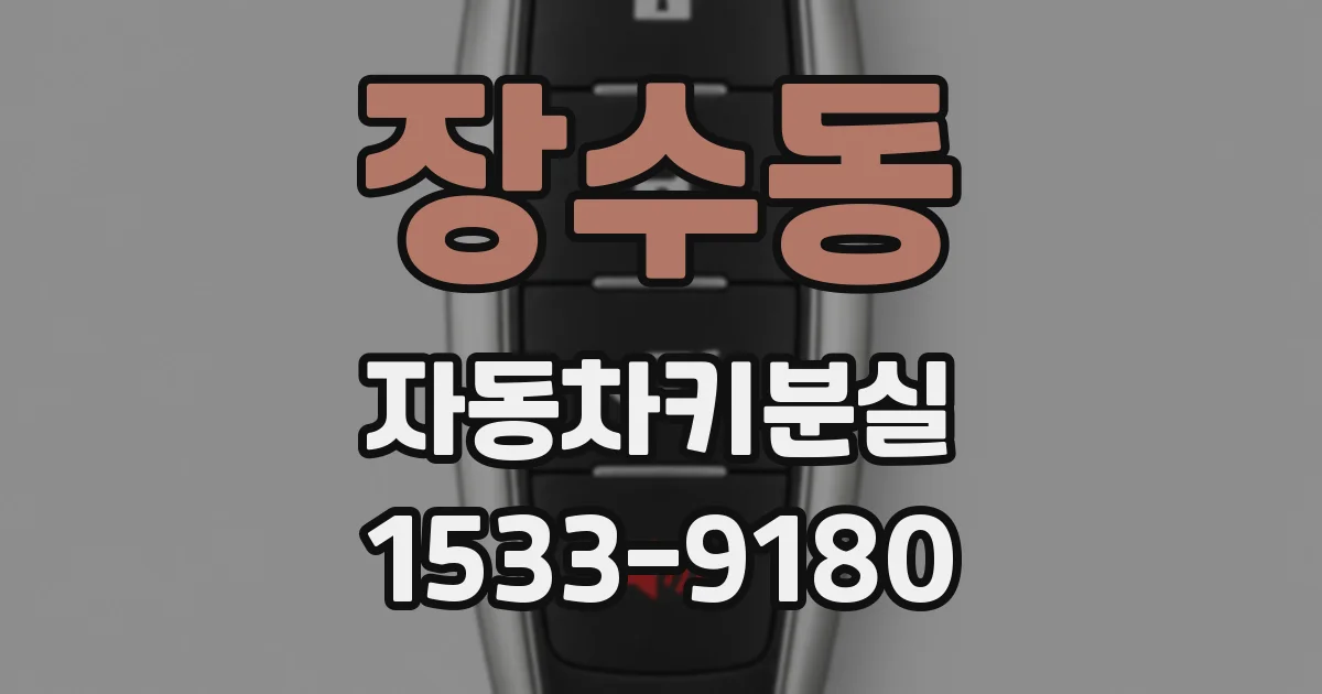 장수동 자동차키분실