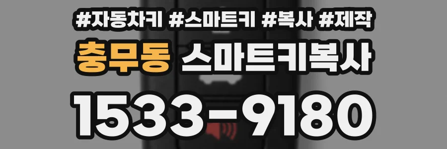 충무동 스마트키복사