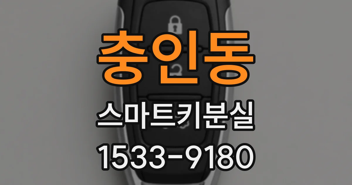 충인동 스마트키분실