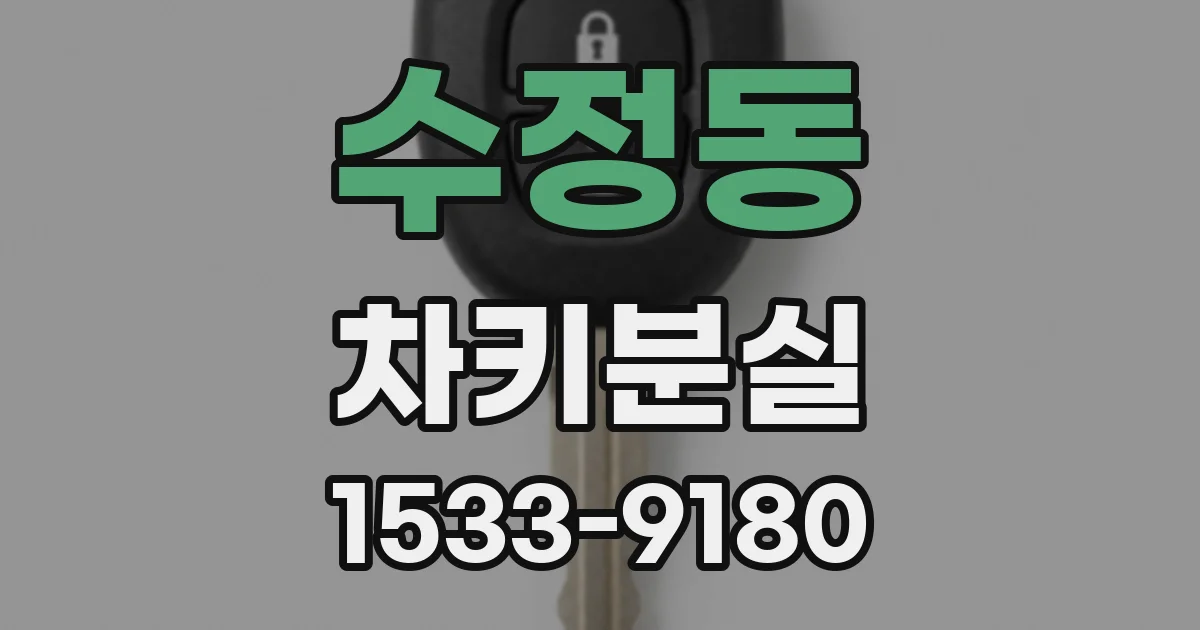 수정동 차키분실