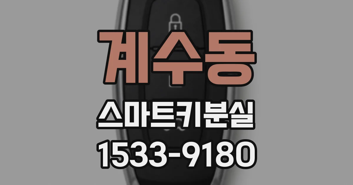 계수동 스마트키분실