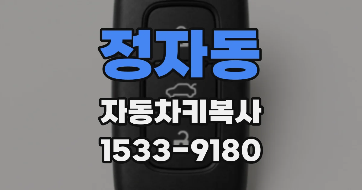 정자동 자동차키복사