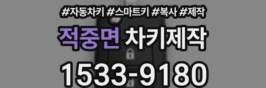 적중면 차키제작