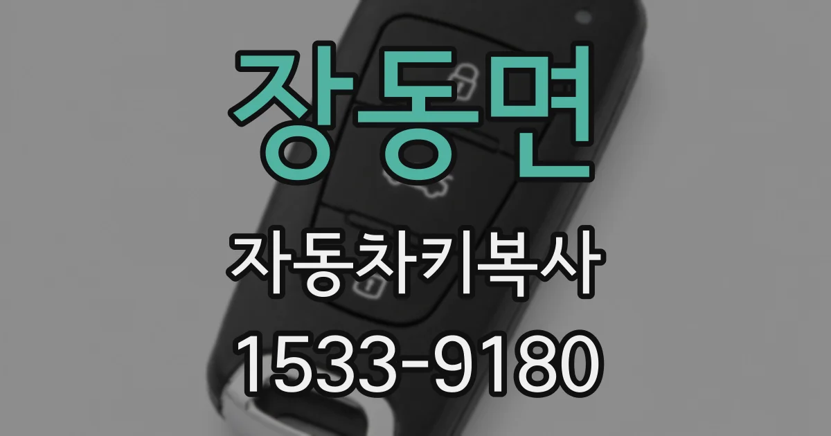 장동면 자동차키복사