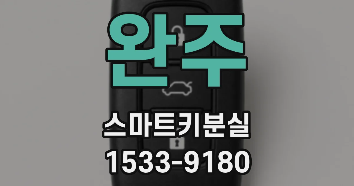 완주 스마트키분실