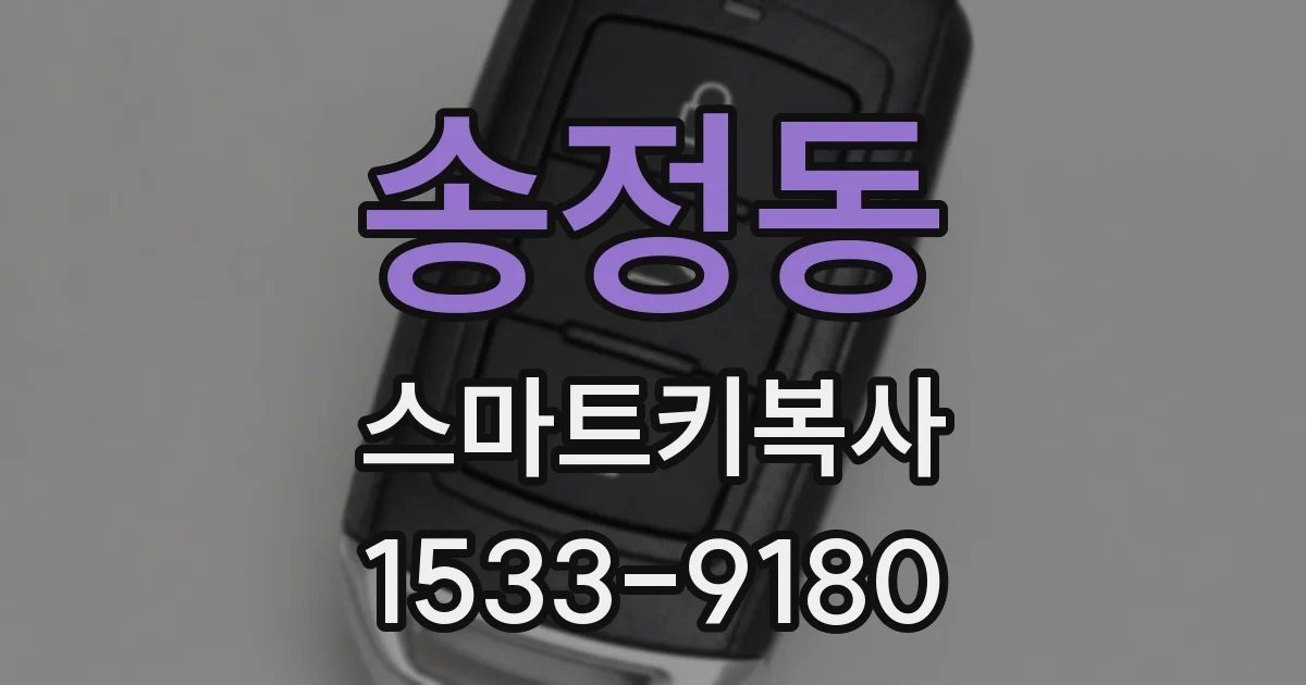 송정동 스마트키복사