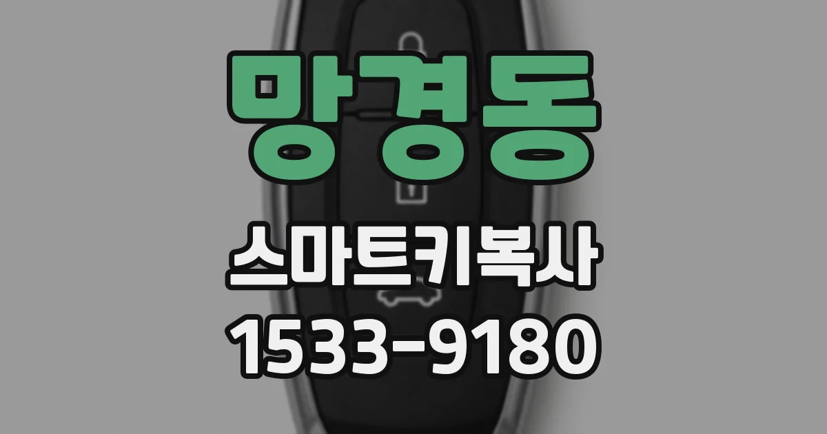 망경동 스마트키복사