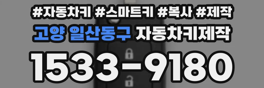 고양 일산동구 자동차키제작