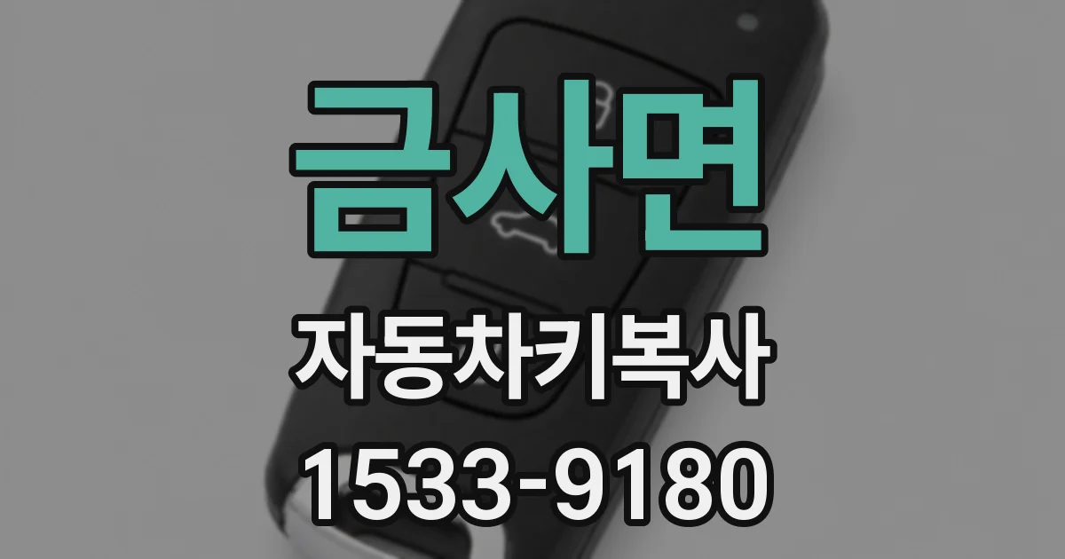 금사면 자동차키복사