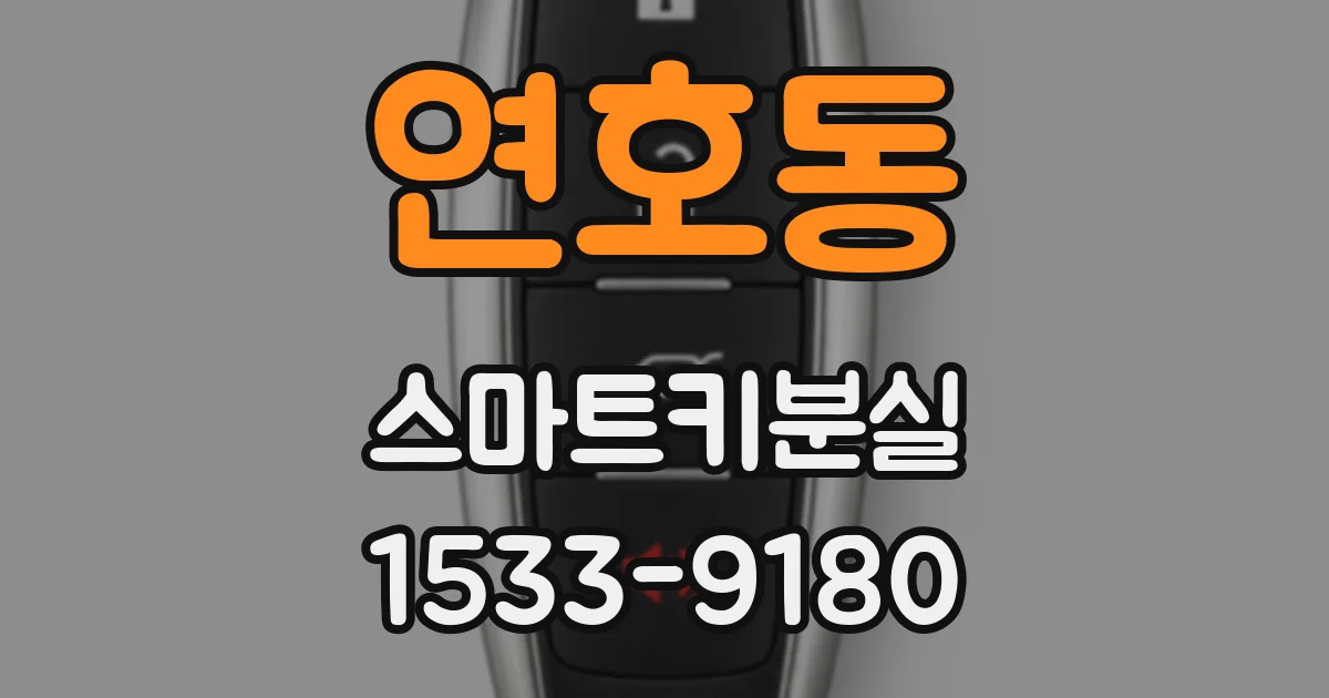 연호동 스마트키분실