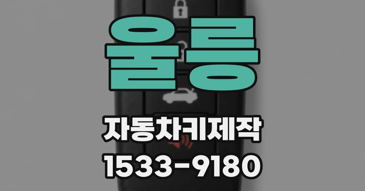 울릉 자동차키제작