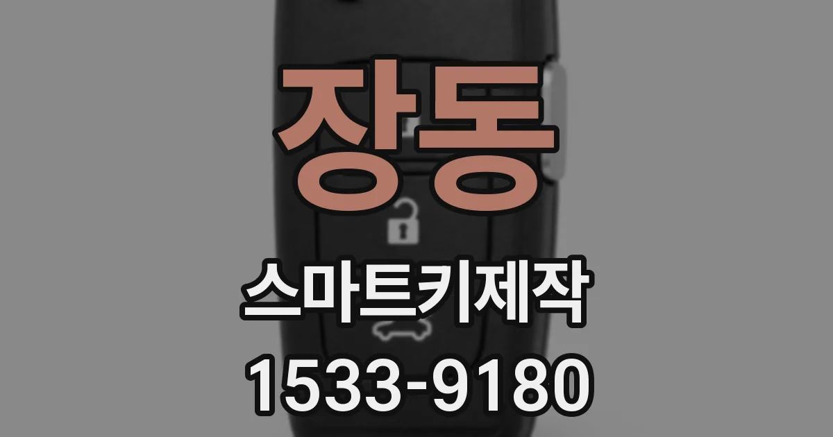장동 스마트키제작