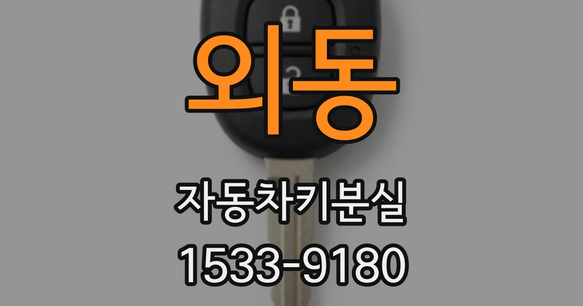 외동 자동차키분실