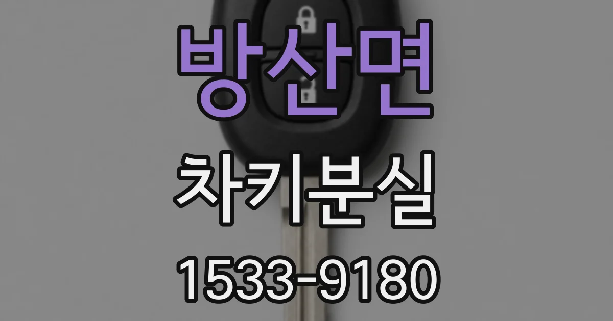 방산면 차키분실
