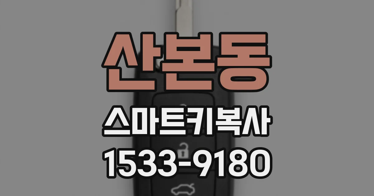 산본동 스마트키복사