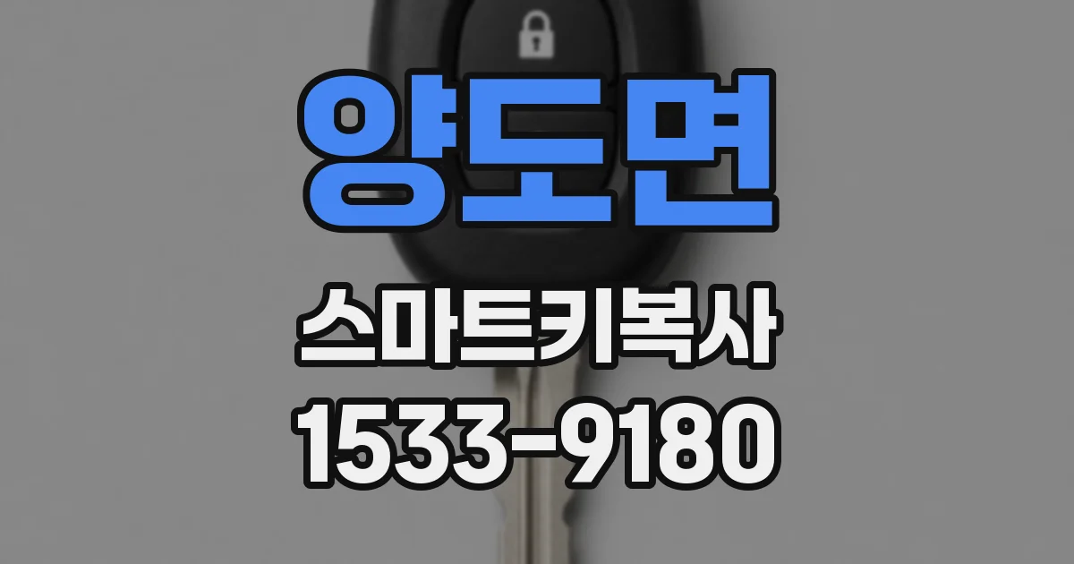 양도면 스마트키복사