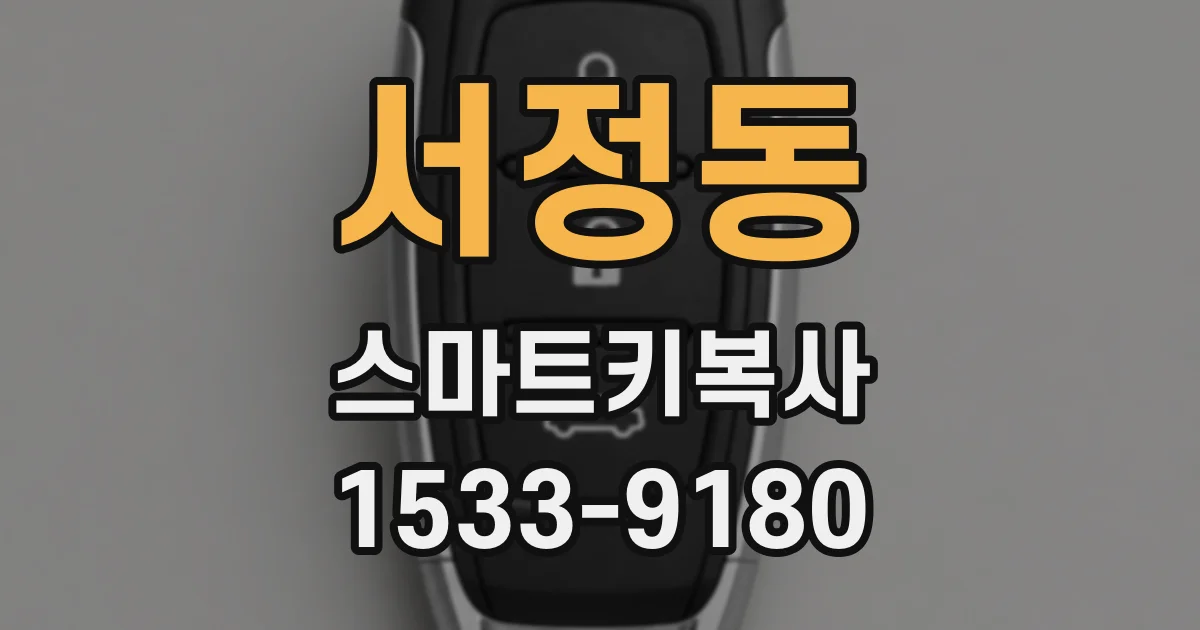 서정동 스마트키복사